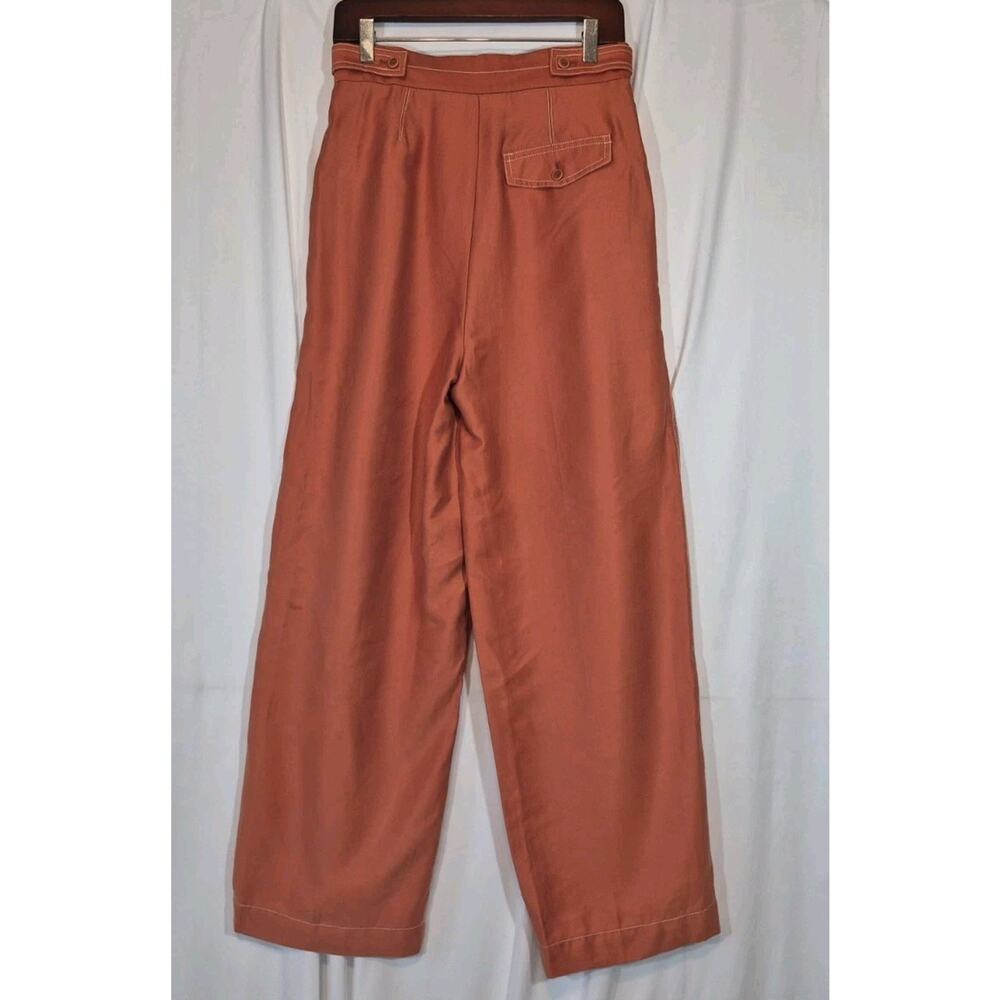 Anthropologie Conclave Trousers Rust Wide Leg Pants New 2 - Picture 9 of 12